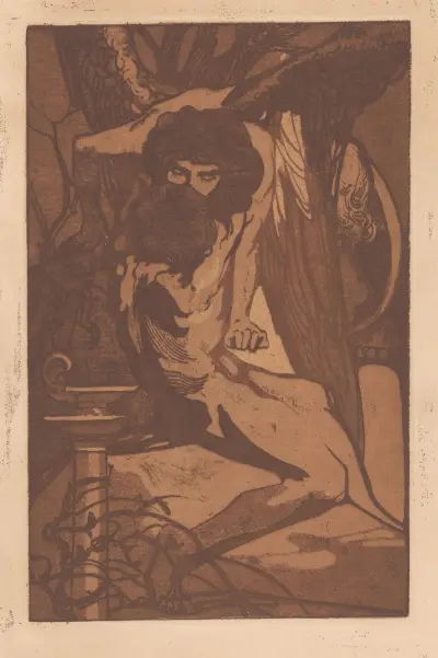Oidipus och sfinxen 1 av Johannes Josephus Aarts