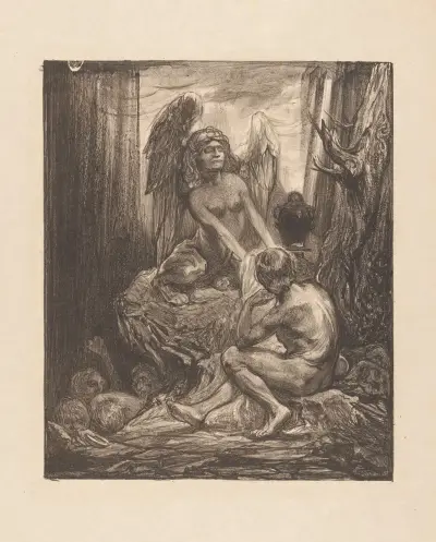 Oidipus och sfinxen 2 av Johannes Josephus Aarts