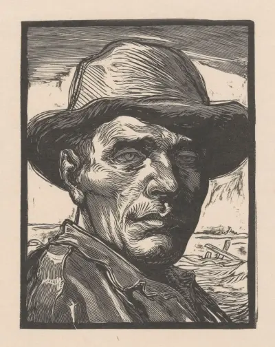 Porträtt av en okänd man av Johannes Josephus Aarts