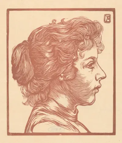 Porträtt av en okänd kvinna av Johannes Josephus Aarts