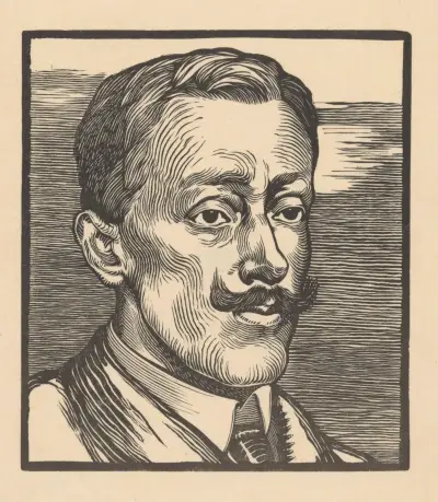 Portret van François Gérard Waller av Johannes Josephus Aarts