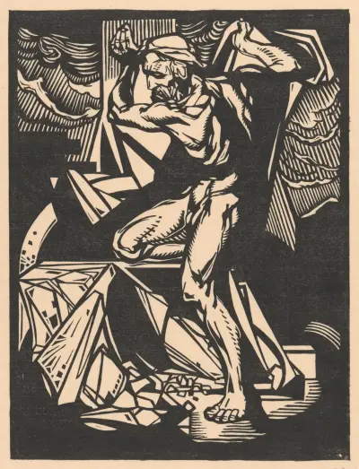 Simson river ner templets pelare av Johannes Josephus Aarts