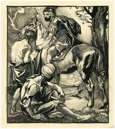 S:t Martin och tiggaren av Johannes Josephus Aarts