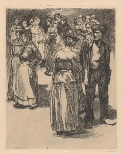 Stående man och kvinna av Johannes Josephus Aarts
