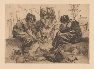 Sörjande kvinnor av Johannes Josephus Aarts