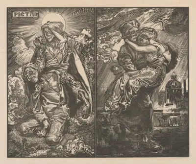 Två skildringar med Döden av Johannes Josephus Aarts