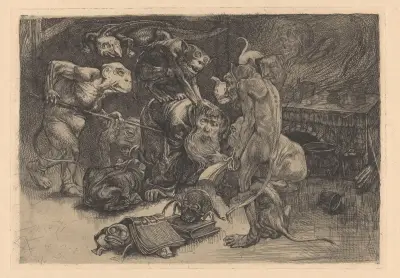 Frestelsen av den helige Antonius av Johannes Josephus Aarts