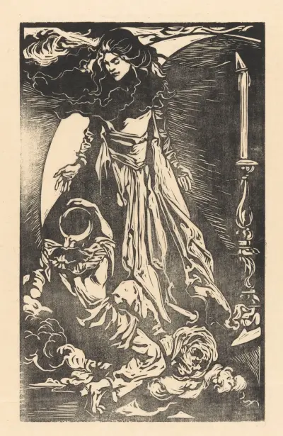 Kvinna med månskära av Johannes Josephus Aarts