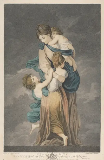 Charity av Sir Joshua Reynolds