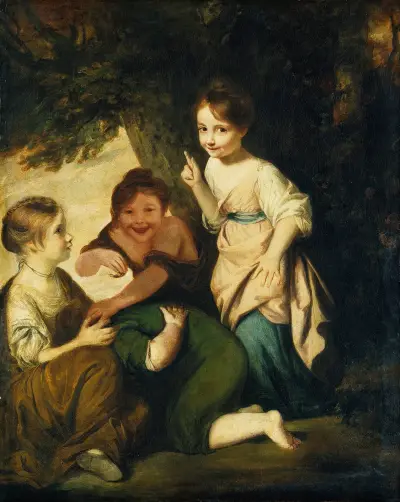 Crying Forfeits av Sir Joshua Reynolds