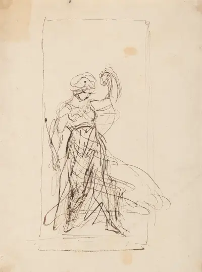 Dansande kvinna av Sir Joshua Reynolds