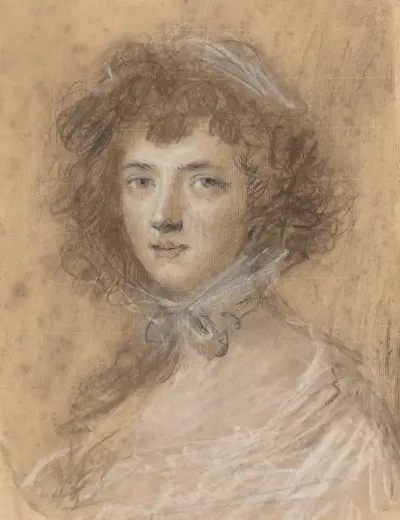 Head and Bust of a Woman av Sir Joshua Reynolds