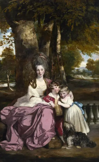 Lady Elizabeth Delmé och hennes barn av Sir Joshua Reynolds