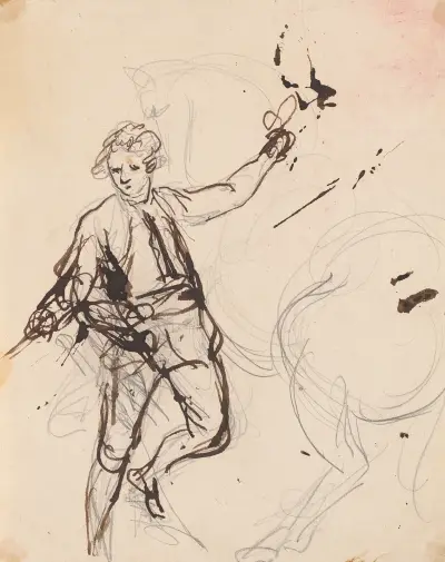 Man och häst av Sir Joshua Reynolds