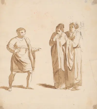 Man och två kvinnor av Sir Joshua Reynolds