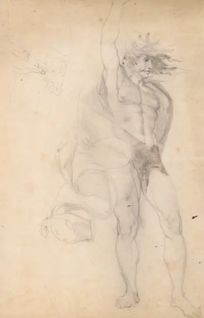 Man med höjd hand av Sir Joshua Reynolds
