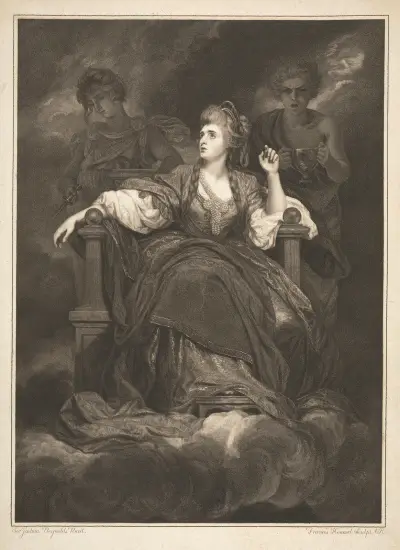 Mrs. Siddons v roli tragické Múzy, Sir Joshua Reynolds