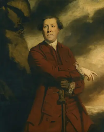 Portrait Of Captain Robert Haldane, Of Gleneagles av Sir Joshua Reynolds