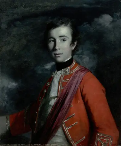 Portrait of General William John Kerr (1737-1815), 5th Marquess of Lothian, styled Lord Newbottle and later Earl of Ancram av Sir Joshua Reynolds