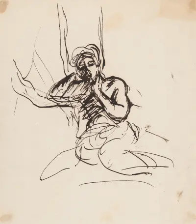 Sittande figur av Sir Joshua Reynolds
