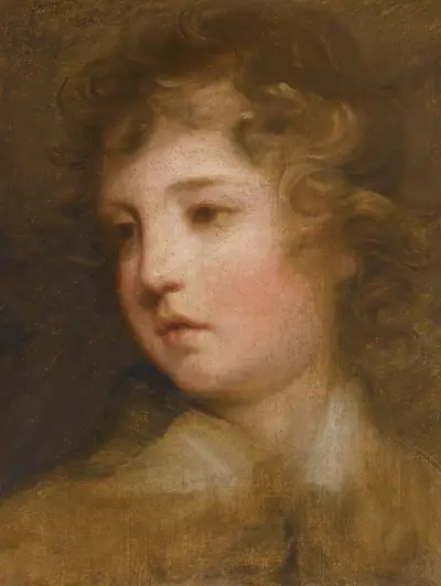 Study For The Portrait Of Lord George Seymour Conway av Sir Joshua Reynolds