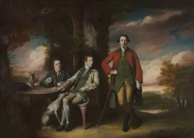 The Honorable Henry Fane (1739–1802) with Inigo Jones and Charles Blair av Sir Joshua Reynolds