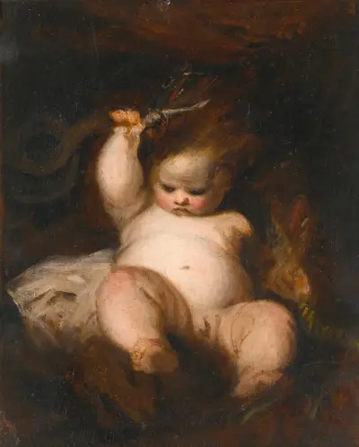 The Infant Hercules av Sir Joshua Reynolds