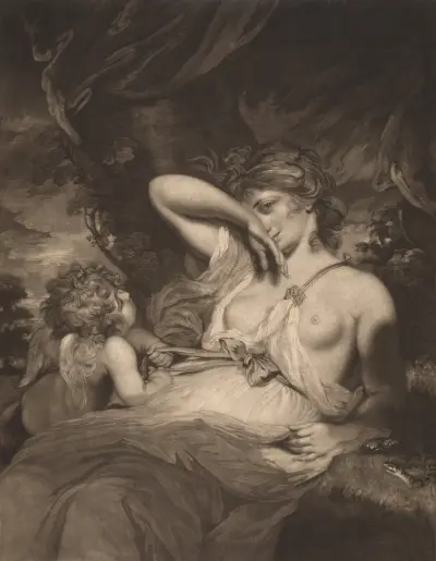 Ormen i gräset av Sir Joshua Reynolds
