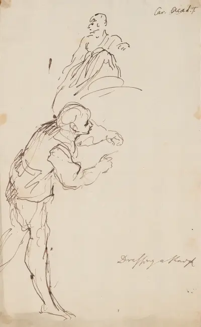 Two Sketches of Man av Sir Joshua Reynolds
