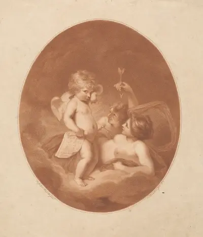 Venus tillrättavisar Amor av Sir Joshua Reynolds