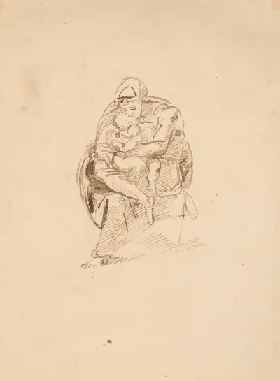 Kvinna och spädbarn av Sir Joshua Reynolds