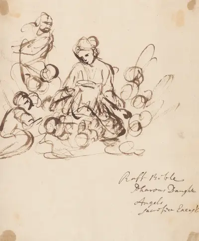 Kvinna omgiven av barn av Sir Joshua Reynolds