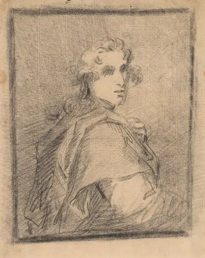 Ung man i mantel av Sir Joshua Reynolds