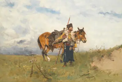 Kosackvakt av Jozef Brandt