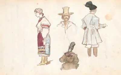 Folk types av Jozef Brandt