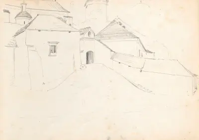 Klosterbyggnader av Jozef Brandt