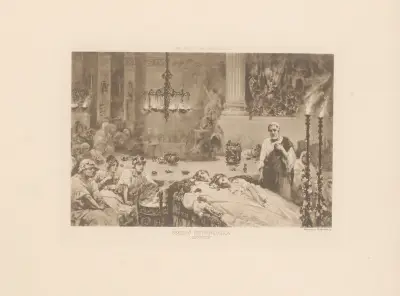 Wilhelm Kotarbiński – Śmierć Petroniusza av Jozef Brandt