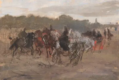 Riders, sketch av Jozef Chelmonski