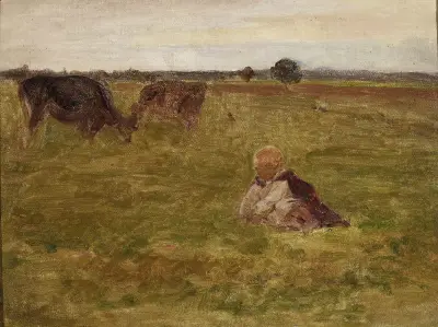 Studie I för ”Herdbarn” av Jozef Chelmonski