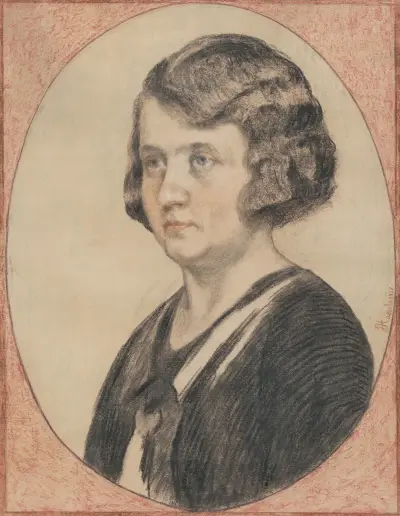 Portrét Márie Hanulovej av Jozef Hanula