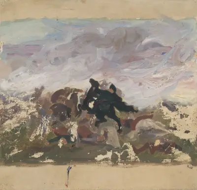 Riders on horseback av Jozef Hanula