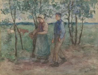 På friarstråt av Jozef Israëls