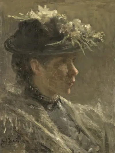 Studie av Sijtje van Bemmel (1880–1963) av Jozef Israëls
