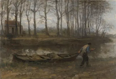 The Sand Bargeman av Jozef Israëls