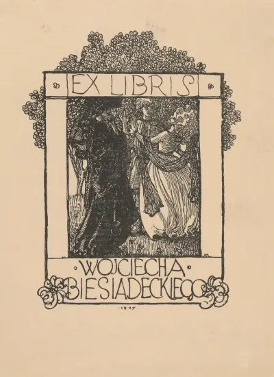 Ex libris Wojciecha Biesiadeckiego av Józef Mehoffer
