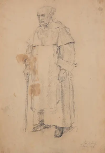 Father Joachim Berthier av Józef Mehoffer