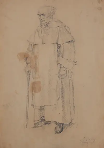 Father Joachim Berthier av Józef Mehoffer