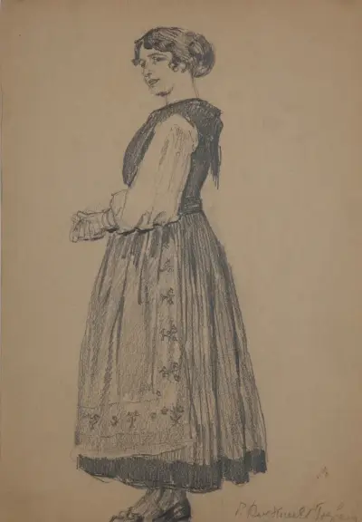 Mrs. Bourgknecht av Józef Mehoffer