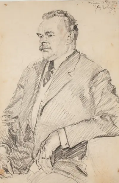 Portrait of a Freiburg man av Józef Mehoffer