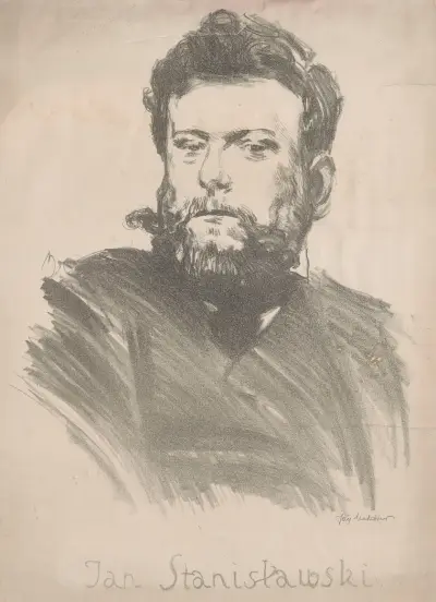Porträtt av Jan Stanisławski av Józef Mehoffer